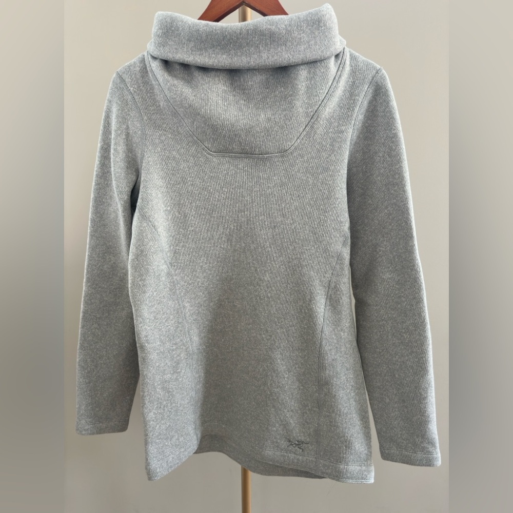 Arc'teryx Desira Fleece Tunic Sweater Grey Size Small Funnel Neck